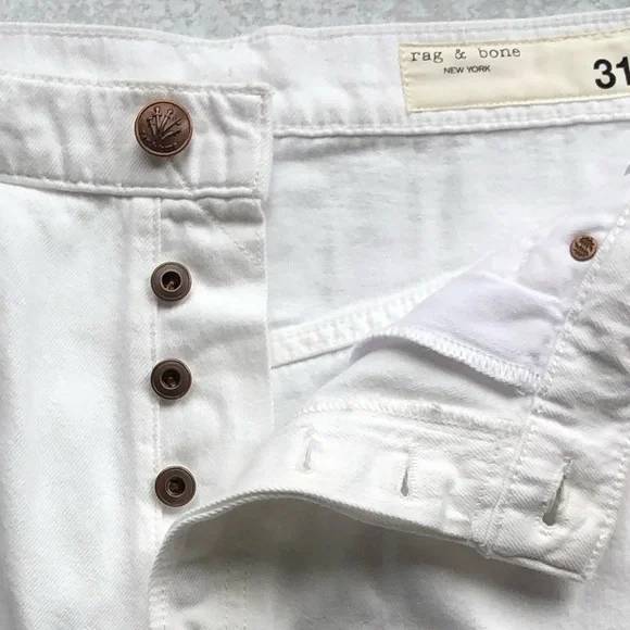 Rag & Bone Shorts Optic White Vintage Cut Off Size 31 NWT - Picture 3 of 12